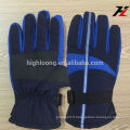 Gants de ski protecteurs bleus à la pomme